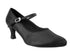 3008 Black Satin with 2.5" low heel in the photo