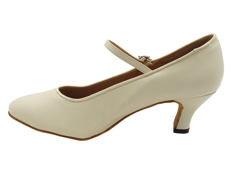 3008 Light Beige Leather with 2.5" Heel (2899) in the photo