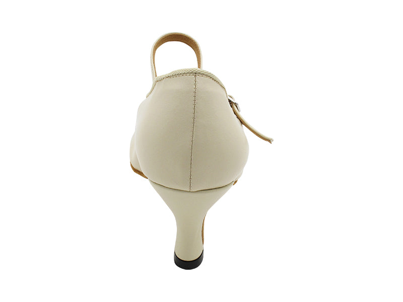 3008 Light Beige Leather with 2.5" Heel (2899) in the photo