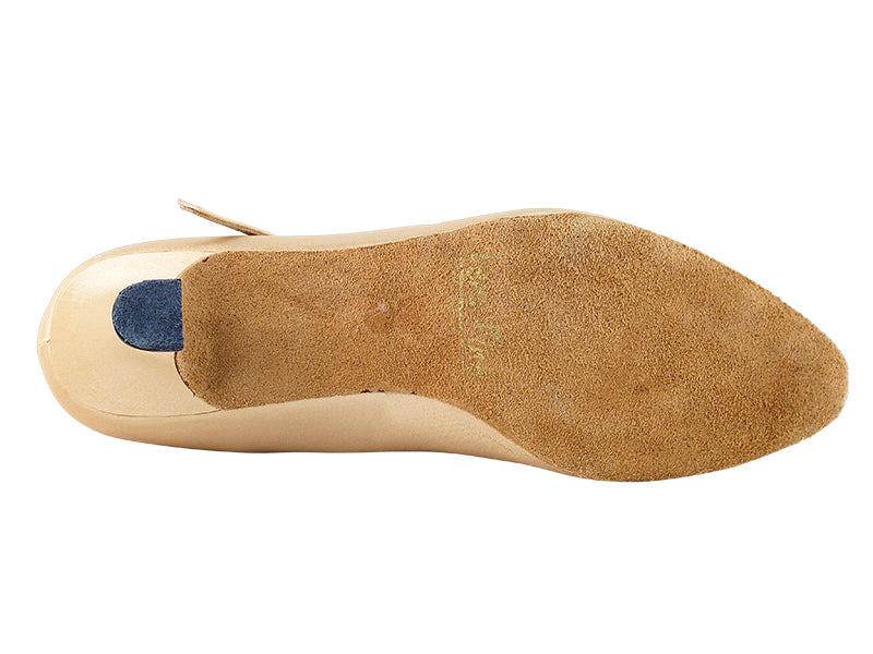 3008 Light Brown Satin &amp; Cuban Heel