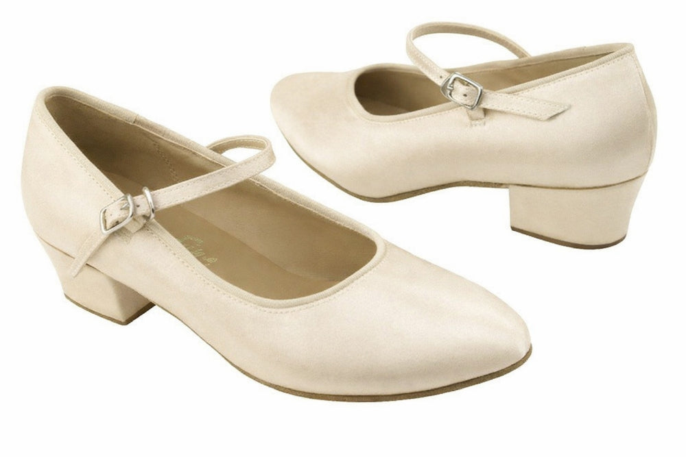 3008G Flesh Satin with 1.5" heel in the photo