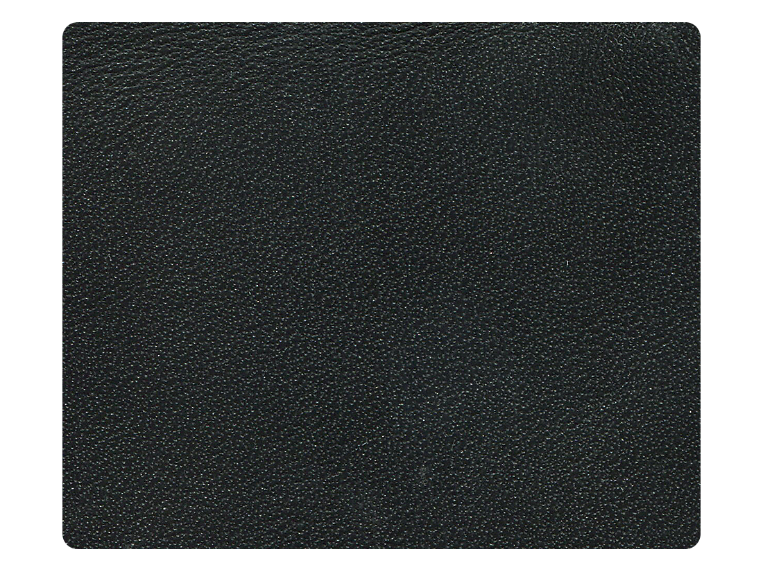 276 Genuine Black Leather (Cowhide) Fabric Swatch