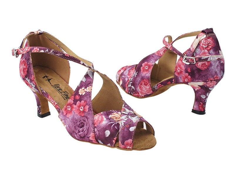 3030LEDSS 152 Purple Champagne Flower Satin with 2.5&quot; Heel (2899) in the photo