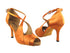 3030LEDSS Dark Tan Satin with 3" slim heel (6646) in the photo