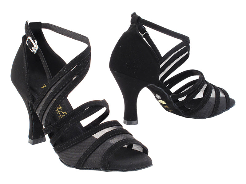 3035LEDSS Black Nubuck &amp; Black Mesh with 3&quot; Heel (6812) in the photo