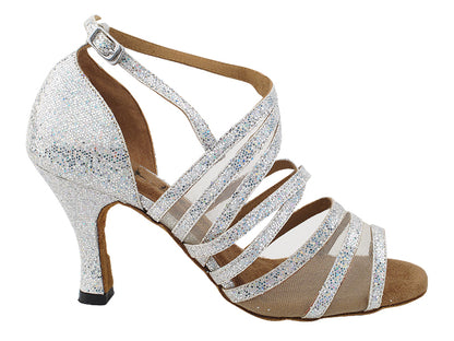 3035LEDSS Silver Scale &amp; Flesh Mesh with 3&quot; Heel (6812) in the photo