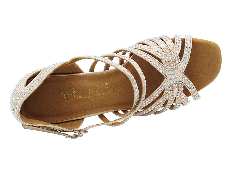 3038Bling Flesh Satin with 3" Heel (6812) in the photo