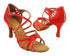 3039Bling Red Satin with 3" Heel (5059) in the photo