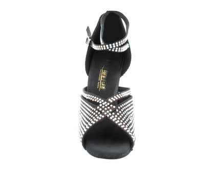 3040Bling Black Satin with 3" Heel (5059) in the photo