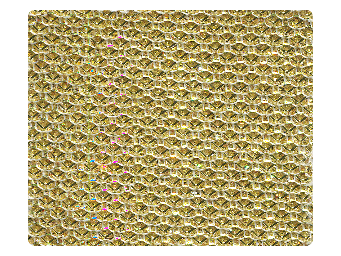 31 Light Gold Glitter Satin Fabric Swatch