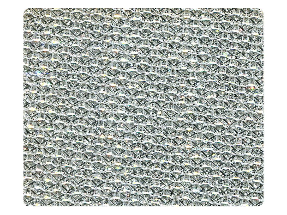32 Silver Glitter Satin Fabric Swatch