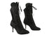 VFBoot 3301Boot Black Satin with Black Patent 3" Slim Heel in the photo