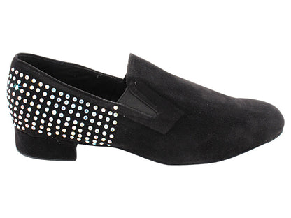 3526Bling Black Suede with 1&quot; Standard Heel in the photo