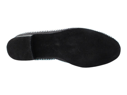 3528Bling Black Glitter Satin with Men 1" Standard Heel (2002) in the photo