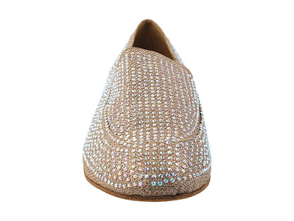 3528Bling Champagne Glitter with Men 1&quot; Standard Heel (2002) in the photo