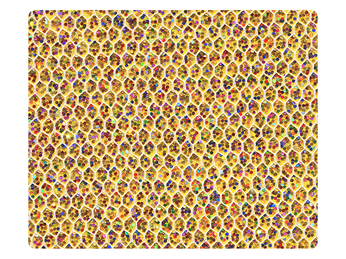 35 Gold Scale Fabric Swatch