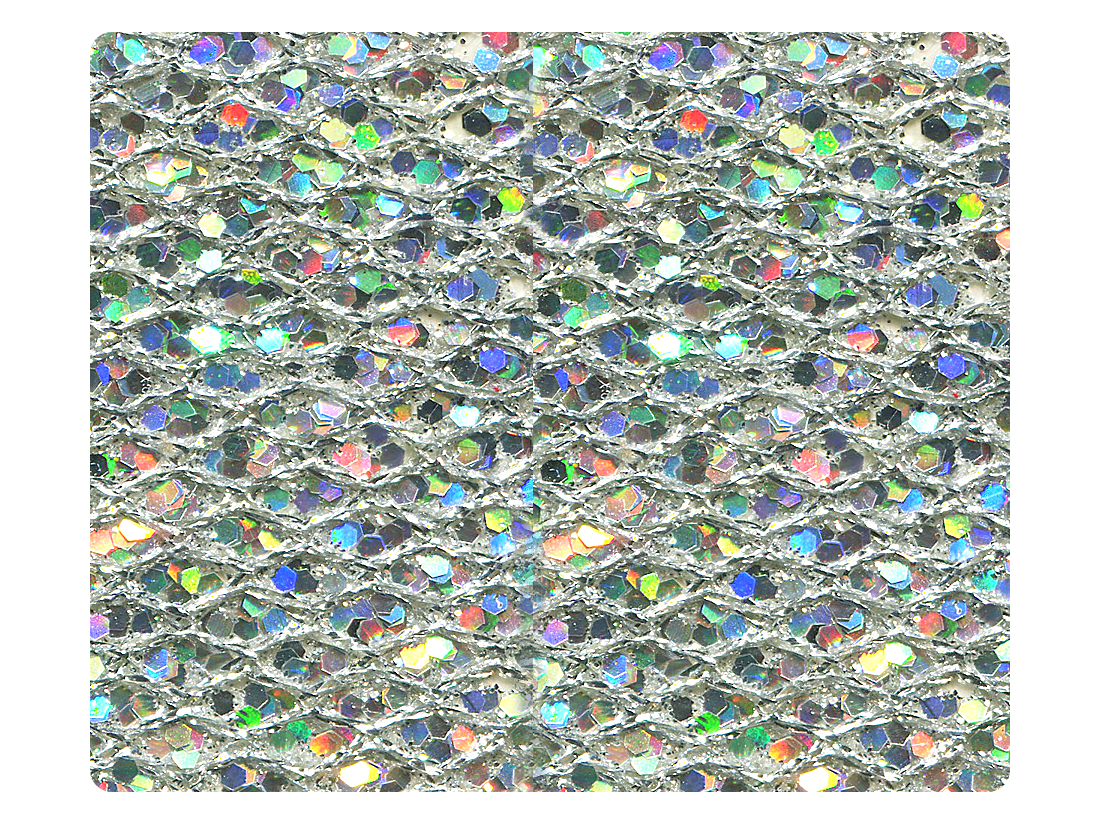 35 Silver Sparklenet Fabric Swatch