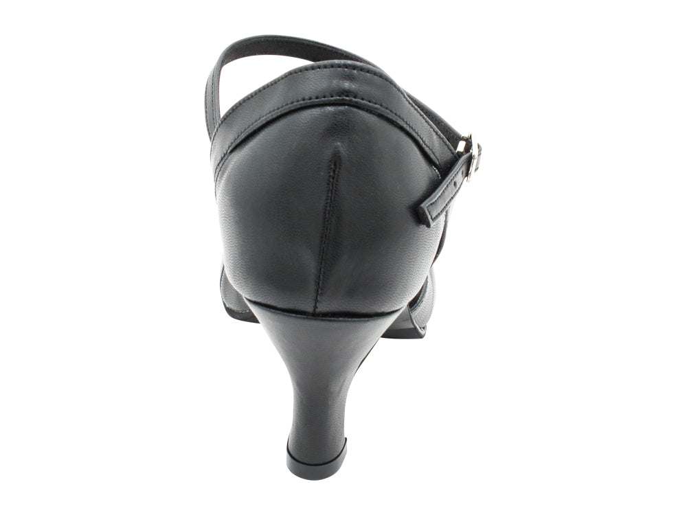 3749LEDSS Black leather with 2.5" Heel (2899) in the photo
