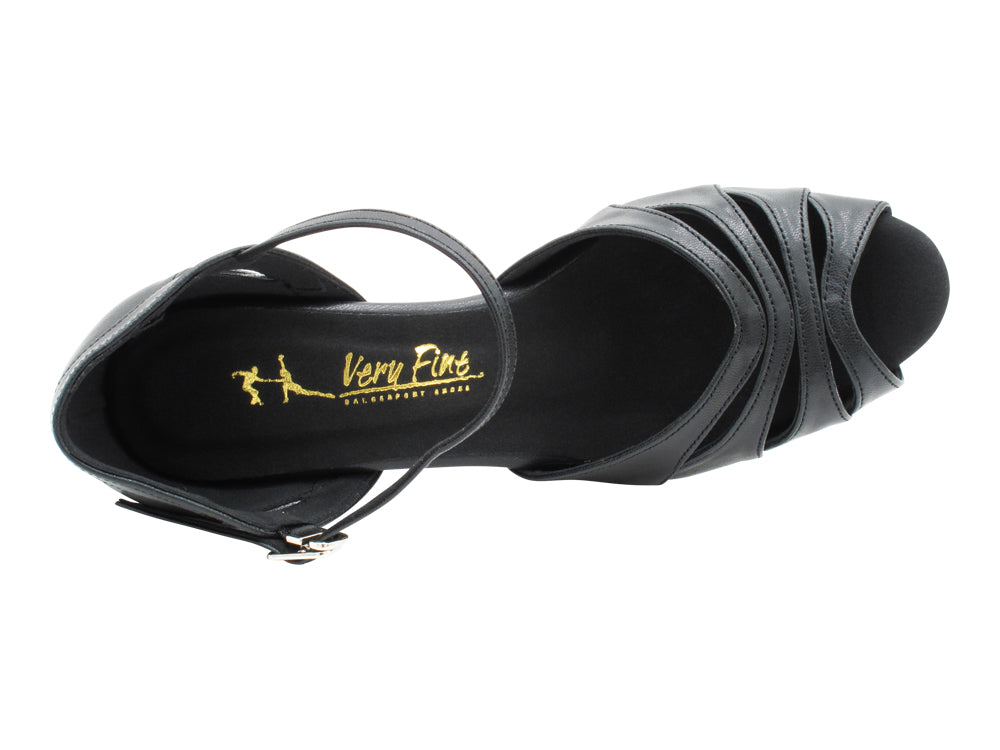 3749LEDSS Black leather with 2.5" Heel (2899) in the photo