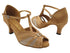 3751LEDSS Brown Satin & Flesh Mesh with 2.5" Heel (2899) in the photo