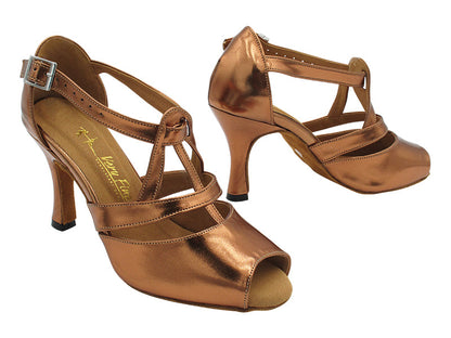 3758LEDSS Dark Tan Copper Leather with 3&quot; Heel (6812) in the photo