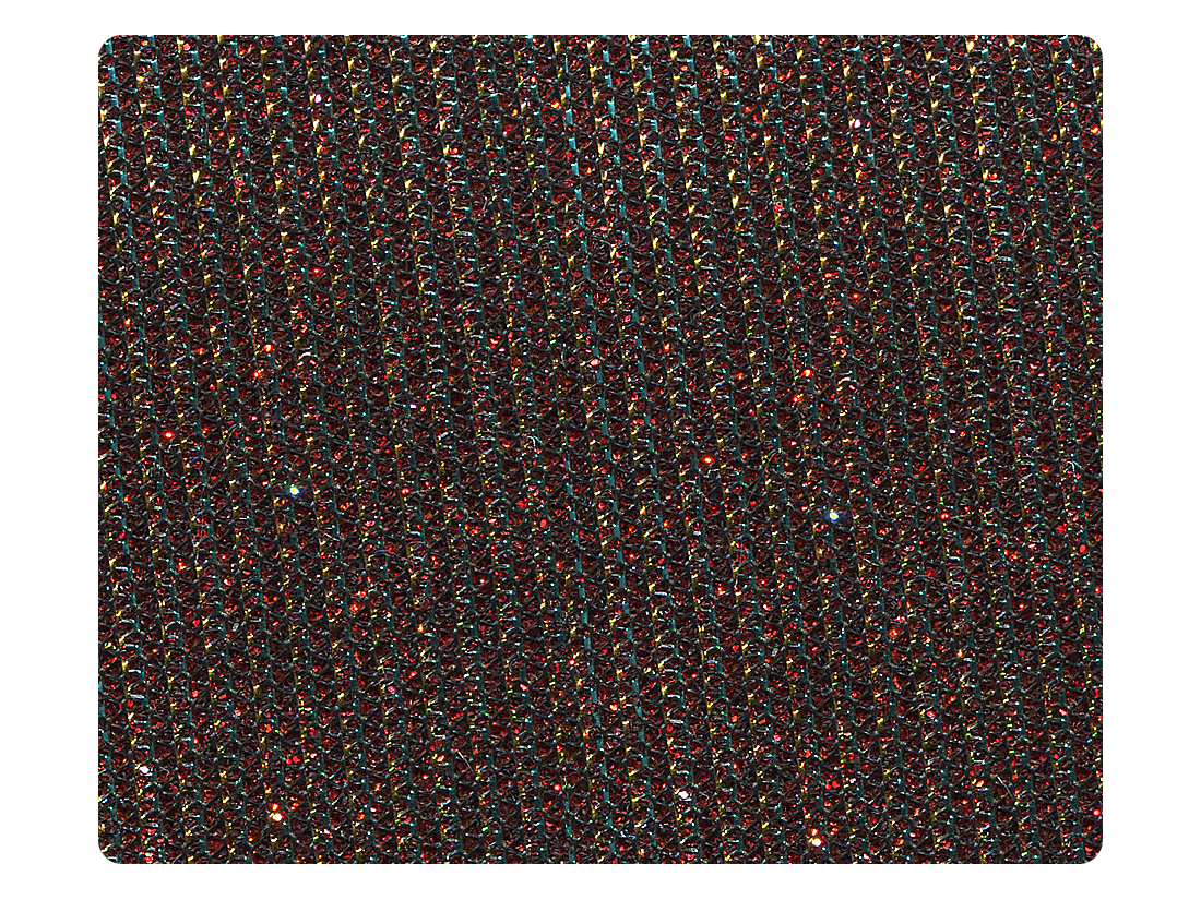 40 Glitter Blue Illusion Satin Fabric Swatch