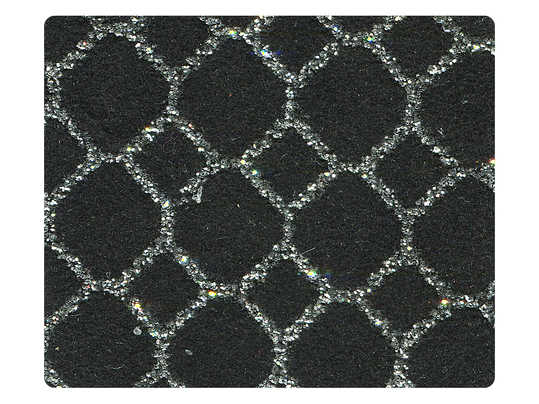 42 Black Velvet Fabric Swatch