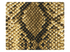 44 Beige Snake PU Fabric Swatch