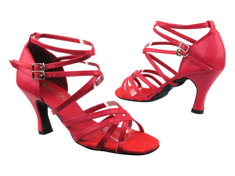 5008 211 Red PU with 3&quot; heel in the photo