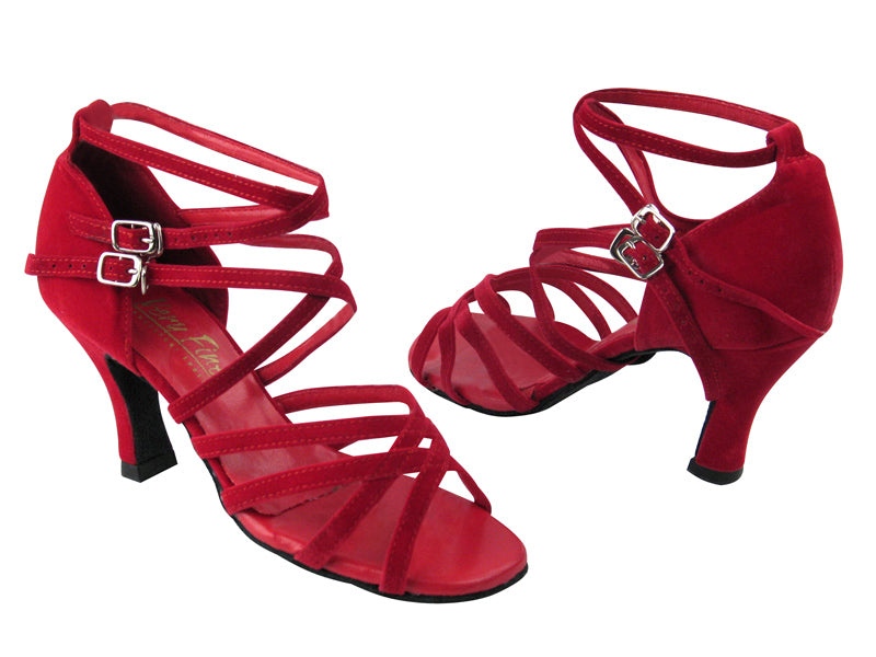 5008 228 Red Velvet with 3&quot; Heel in the photo