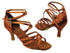 5008 236 Dark Tan Satin with 3" heel in the photo