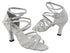 5008 270 White Glitter Satin with 3" Heel (6812) in the photo