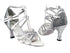 5008Mirage 7 Silver Sparkle_F_H_97 Black Sparklenet_B_Silver PU BS with 3" Heel in the photo