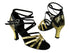 5008Mirage 9 Gold Sparkle_179_B_222 Snake Black_BS with 3" heel in the photo