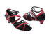 5008Mirage Black Leather & Red Leather with 1.3" Heel in the photo