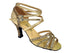 5008Mirage Gold Sparkle & Gold Leather with 3" Heel in the photo