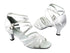 5008 White Satin_White Mesh with 2.5" low heel in the photo