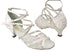 5008 194 Lace White Stardust with 2.5" Low heel in the photo