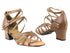 5008 133 Coffee Brown Leather with 1.5" Medium Heel in the photo