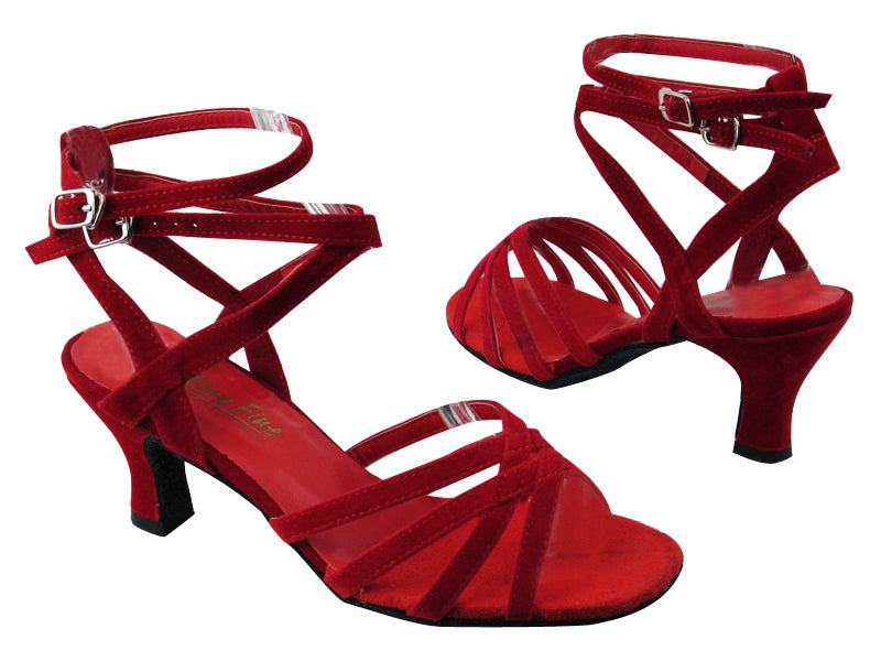 5009 228 Red Velvet with 2.5&quot; low heel in the photo