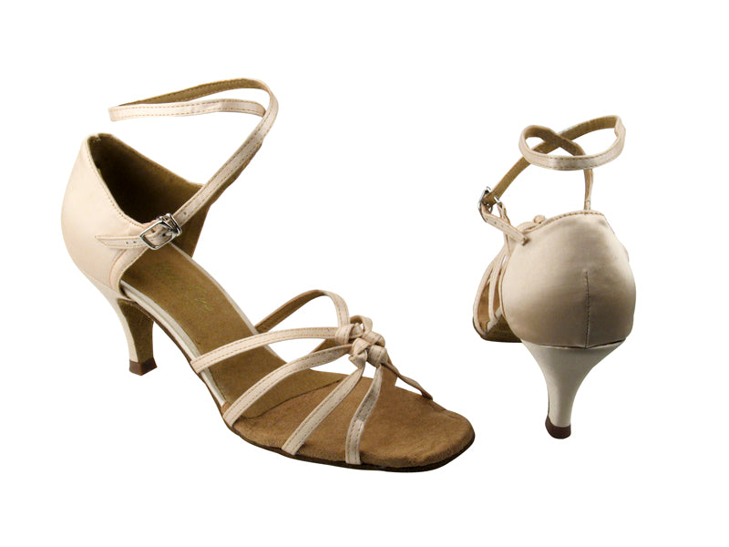 5011 192 Flesh Satin (385) with 2.75" Heel in the photo