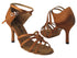 5011LEDSS 130 Dark Tan Fine Satin_6646 with 3" Slim Heel in the photo