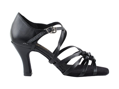 5011 Black Leather with 3" Heel in the photo