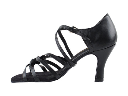 5011 Black Leather with 3" Heel in the photo