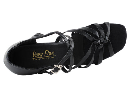 5011 Black Leather with 3" Heel in the photo