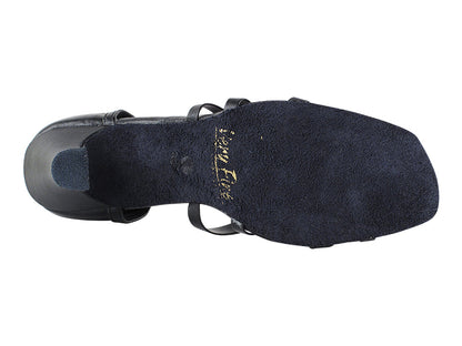 5011 Black Leather with 3" Heel in the photo