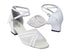 5017 139 White PU_52 White Meshh with 2 inch Thick Cuban Heel (Heel Code 3149) in the photo