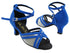 5017LEDSS Navy Blue Suede & Flesh Mesh with 2" Slim Heel (2899B) in the photo