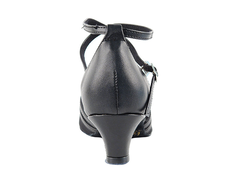5017 Black Leather &amp; Black Mesh