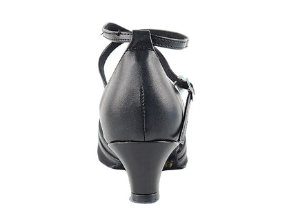 5017 Black Leather &amp; Black Mesh
